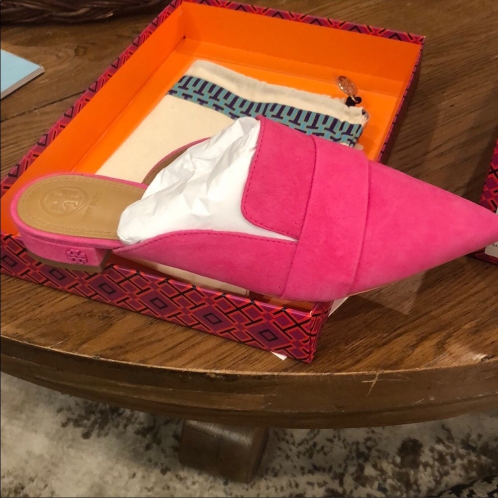 NIB TORY BURCH Rosalind 20MM Mule Lancaster Suede